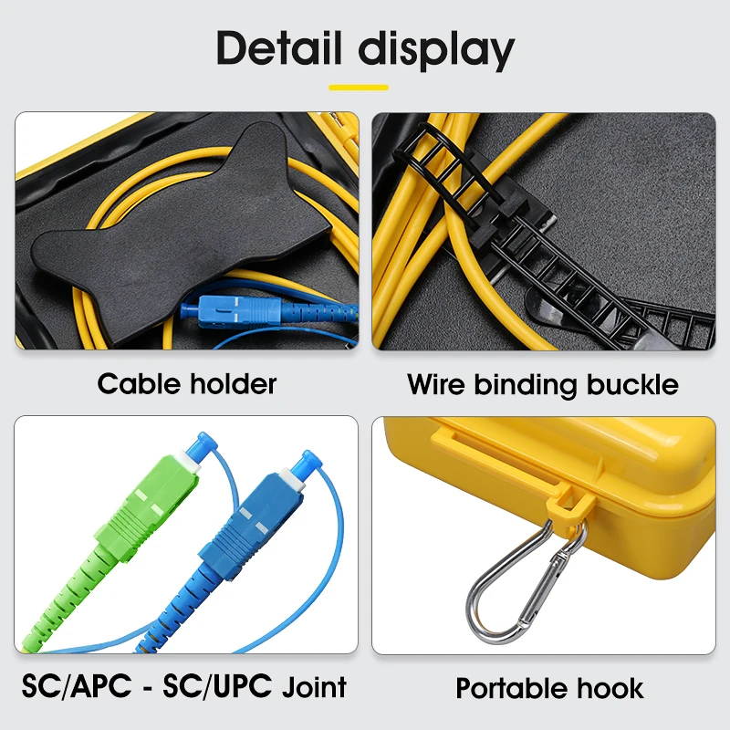 OTDR Fiber Tester SC/UPC-SC/APC Test Extension Cable Fiber Jumper Box 500M 1KM 2KM