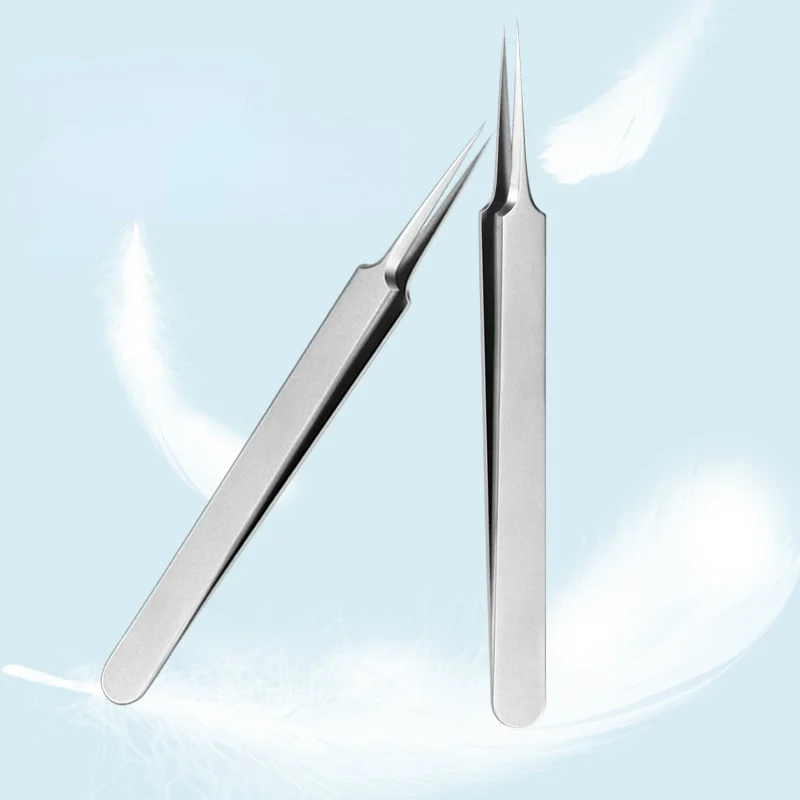 

German Ultra-fine No. 5 Cell Pimples Blackhead Clip Tweezers Beauty Salon Scraping & Closing Artifact Acne Needle Tool