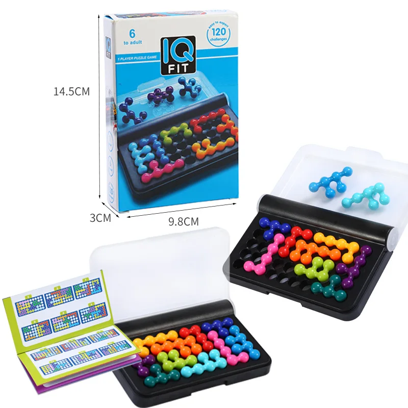 

Board Game IQ 3D Puzzle Logical Thinking Training Classic Pyramid Plate Pearl Logical Mind for Children Pyramid Beads Toys Gifts