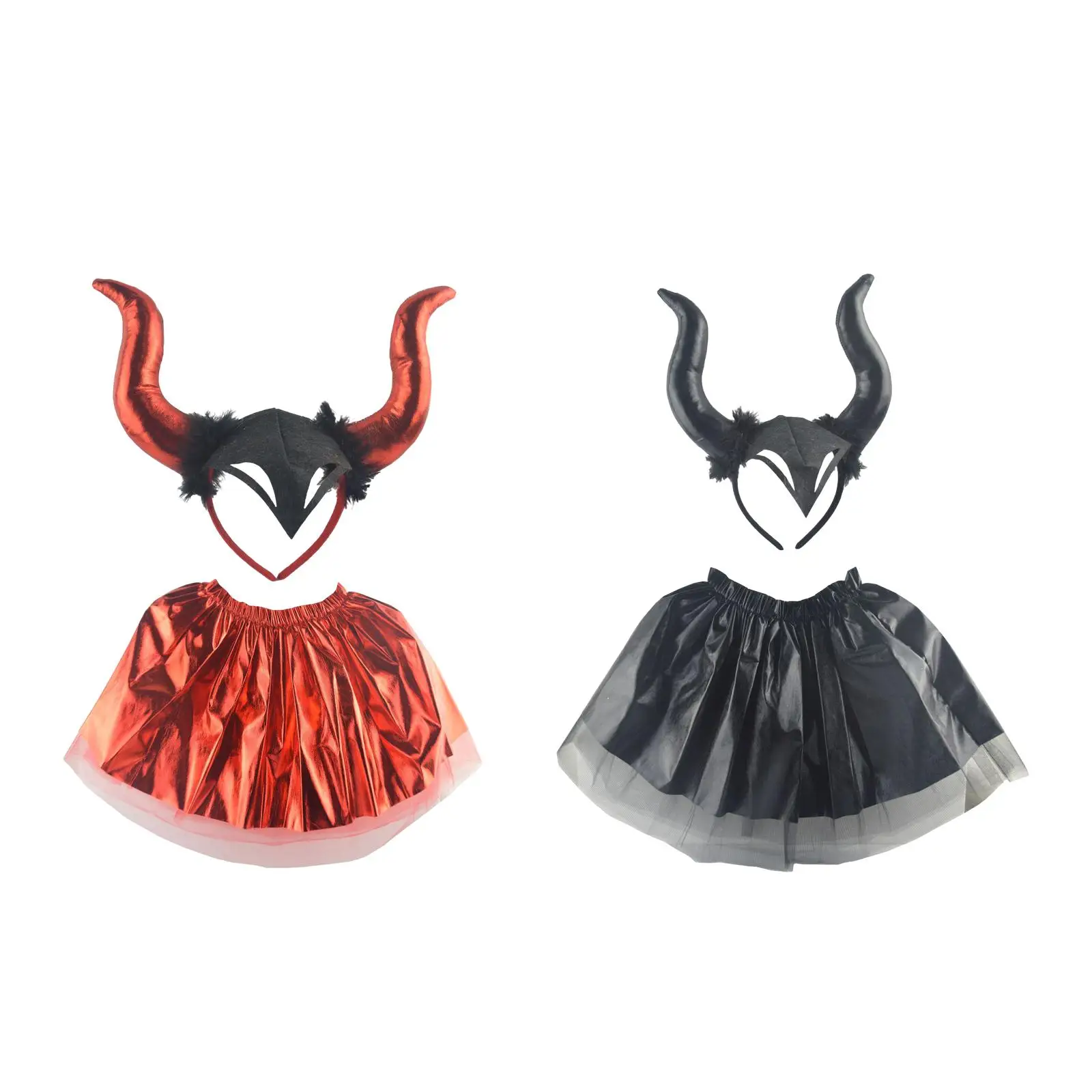 

Halloween Devil Costume Set Imaginative Play Pretend Toy Devil Hair Headband