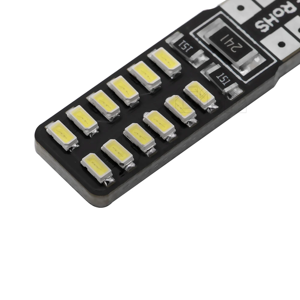 Светодиодная автомобильная лампа Canbus T10 100 Smd W5w 3014 24smd без ошибок Obc 194 шт.