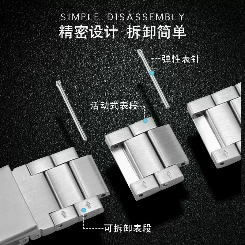 Stainless Steel Strap for Apple Watch 8 ultra 49mm Watchband for iWatch 8 7 6 5 4 3 2 1 SE Series 45mm 44mm Replacement band