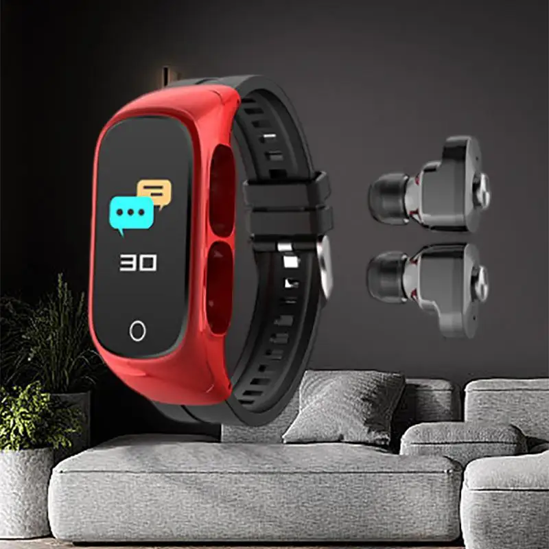 

Испытайте максимальное удобство с умным браслетом N8 и наушниками Bluetooth TWS Combo-ваш идеальный фитнес и Mus