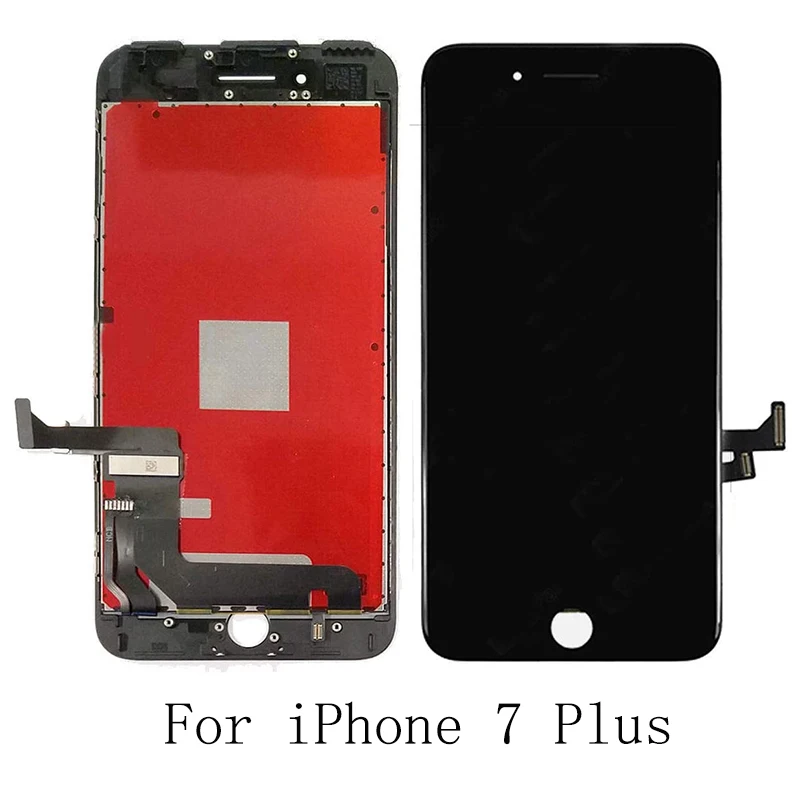 ЖК-дисплей для iPhone 7 Plus сменный сенсорный экран без битых пикселей + закаленное