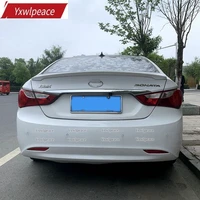 for hyundai sonata 8th 2011 2012 2013 2014 high quality abs plastic unpainted color rear trunk cover spoiler car tail wing trim