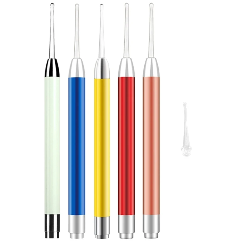 

Инструмент для удаления ушного воска со светодиодный светильник, детский Очиститель Ушная кюрета, ложка, ухочистка