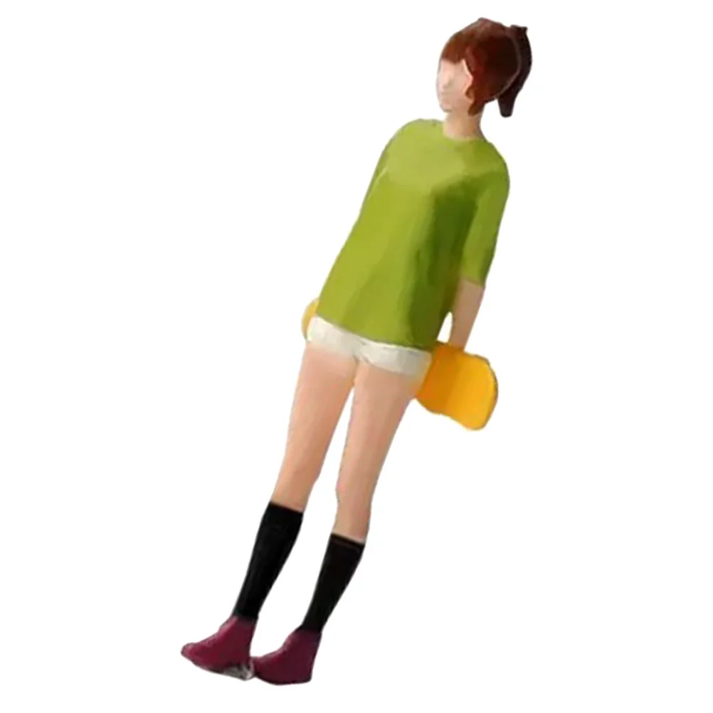 

Toys Sand Table Human Model Skateboard Landscape Skateboarding People Miniature Figurine Accessories Girl