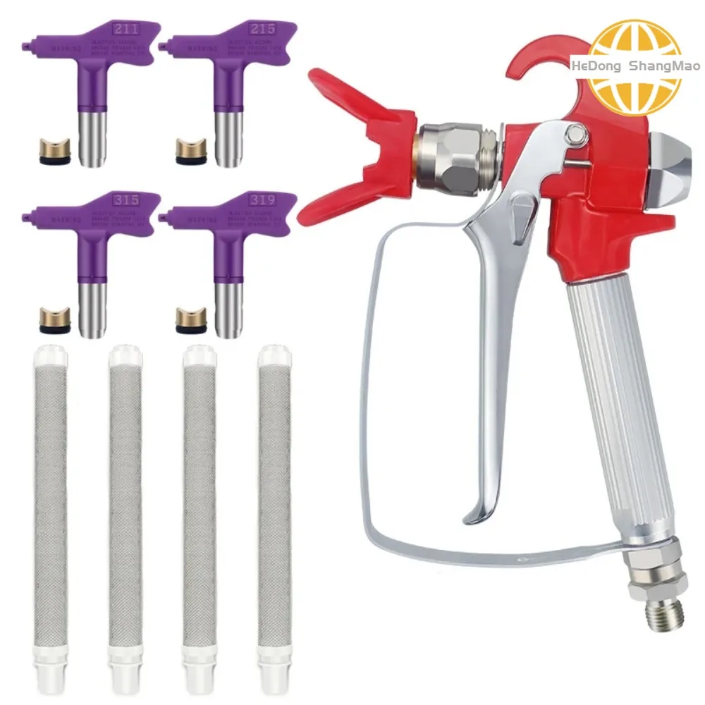 Фотораспылитель 3600psi безвоздушная высокого давления для краски + 4 насадки