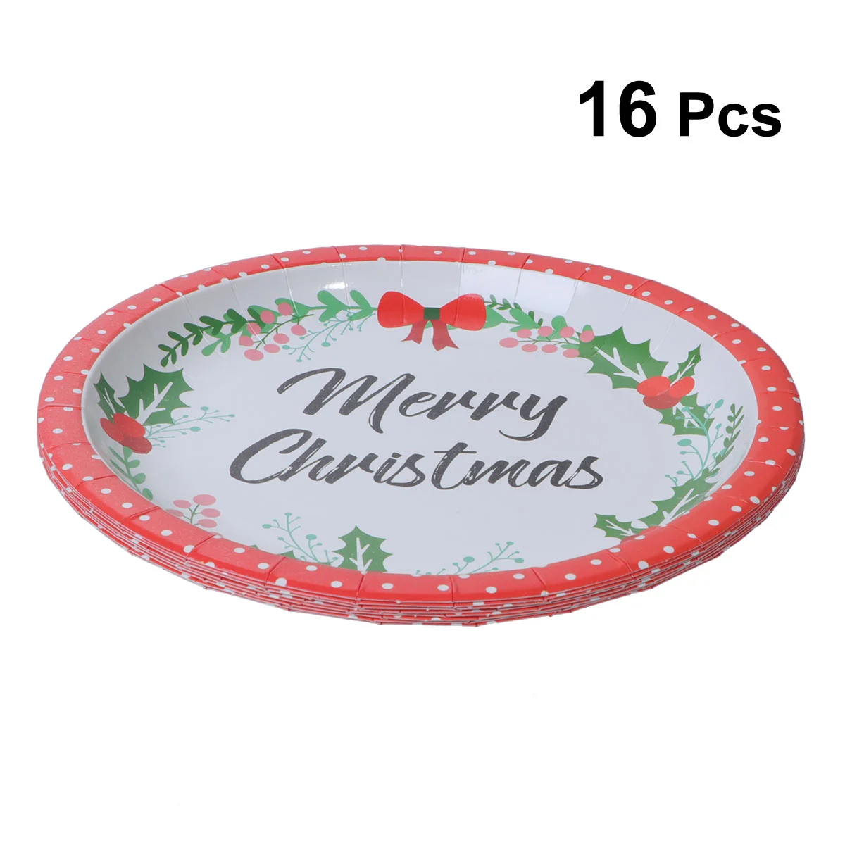 

16pcs Christmas Paper Tableware Set Christmas Party Decoration Christmas Dinnerware Sets Paper Dinnerware
