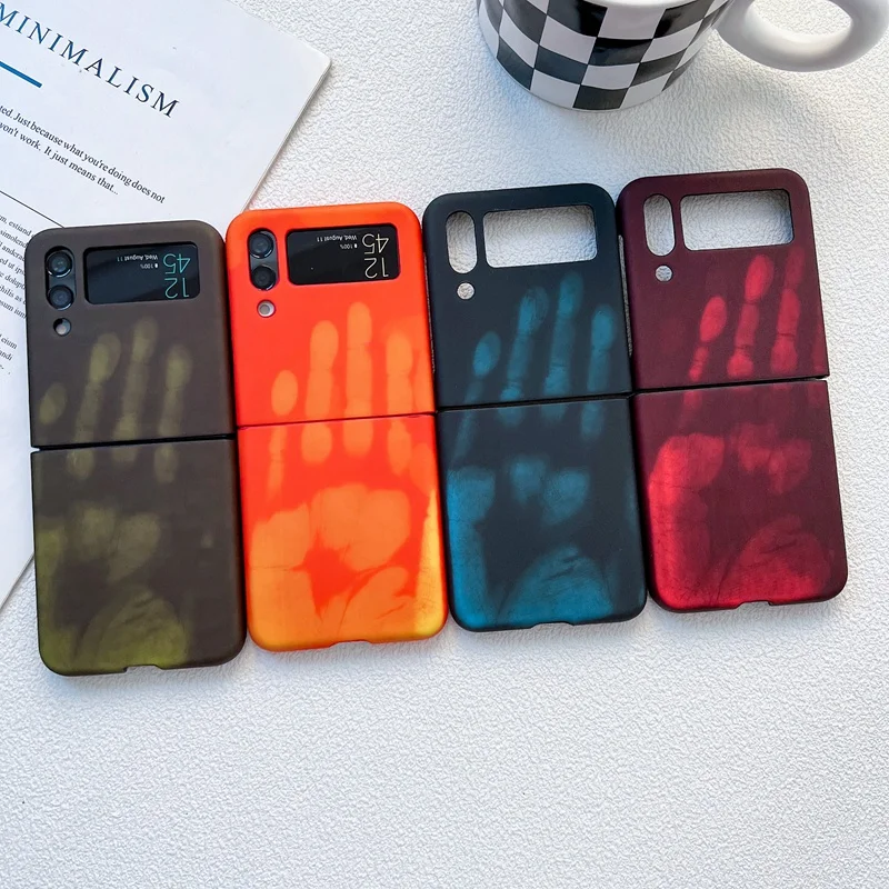 

Thermal induction Anti-fall Protective Phone Case For Samsung Galaxy Z Flip 4 Flip4 Protect Cover