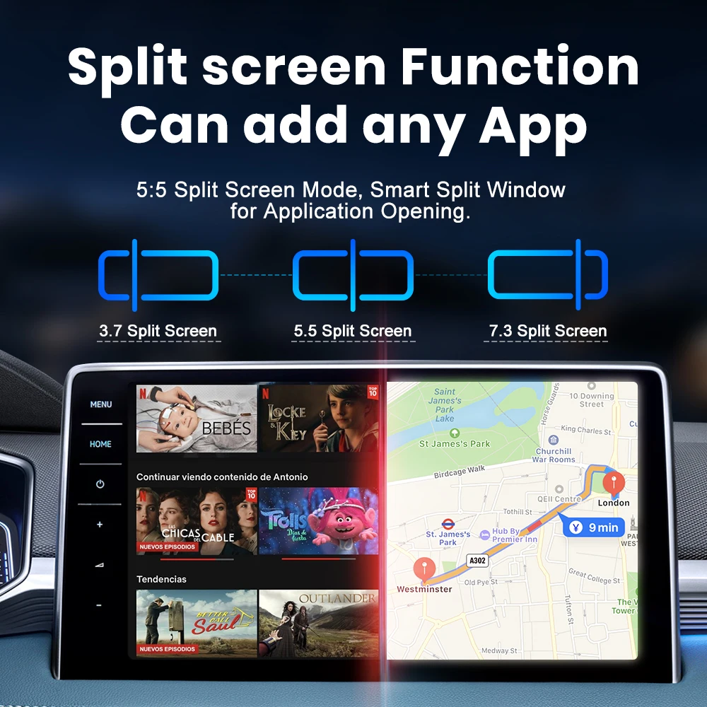 Фото 2025 MMB MAX Q2W CarPlay Ai Box Android 13 QCM6115 8-ядерный беспроводной адаптер CarPlay Android Auto AI Magic Box 4G LTE GPS BT5.3 №3