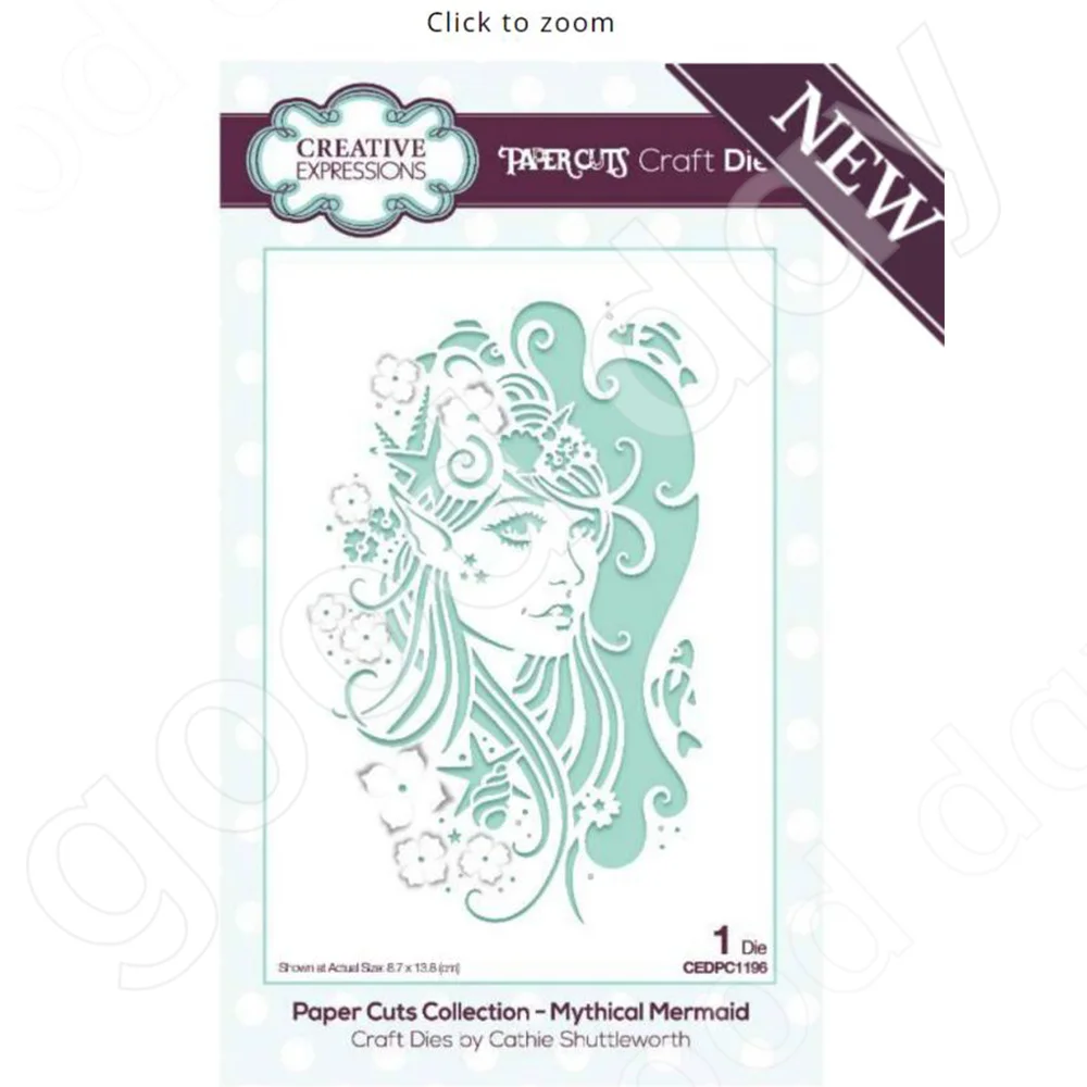 

New,Mythical Mermaid Craft Die,metal Cutting Dies Scrapbooking Diy Decoration Craft Embossing 2022 spring
