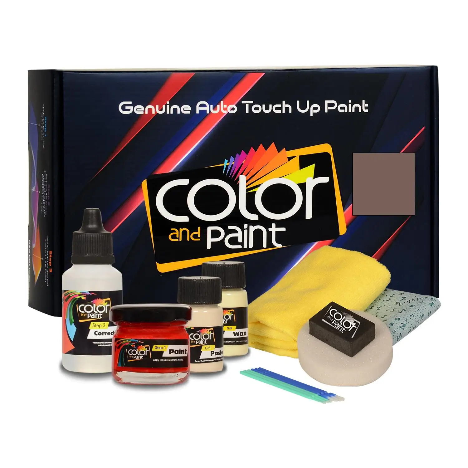 

Color and Paint compatible with Porsche Automotive Touch Up Paint - COPPER BROWN MET - 443 - Basic Care