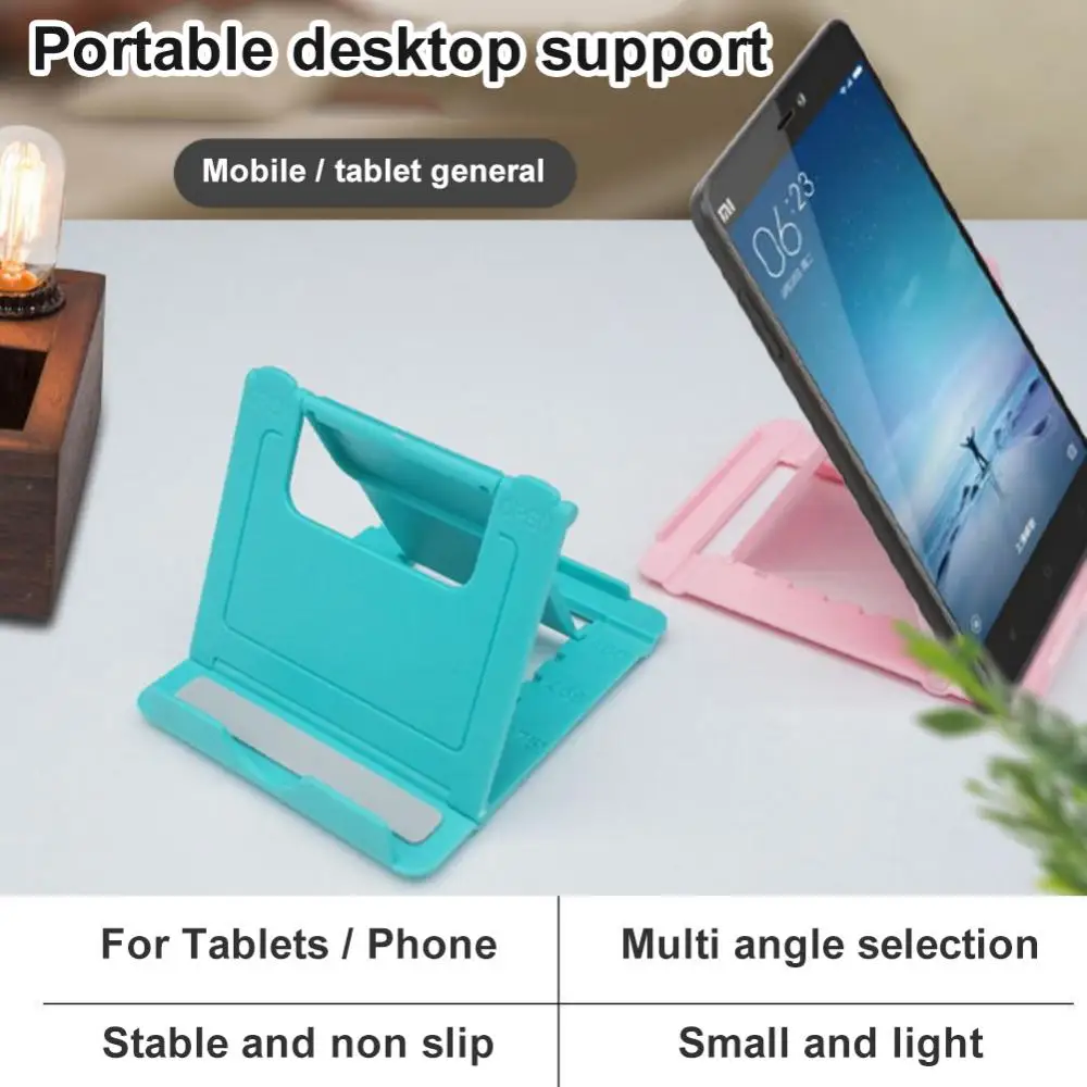 

Universal Cell Phone Support Holder Adjustable Mobile Phone Holder Mount Mobile Phone Stand Desktop Stand Portable Desk Folding