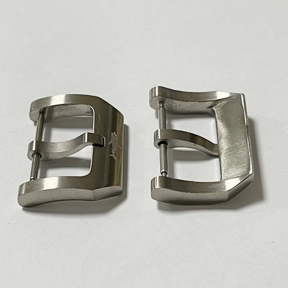 Watch Accessories Heimdallr Solid 18mm/20mm Width Titanium Material Watch Buckle Fit Rubber/Leather Strap Clasp Replacement Part