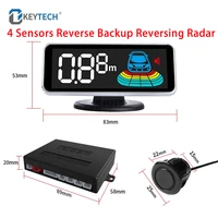 led digital auto parktronic parking 4 sensor reverse backup car parking reversing radar monitor detector system for all car