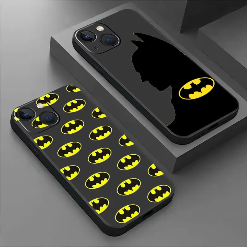 

Чехол Бэтмен для Apple iPhone 14 13 11 12 Pro XR X XS 13Pro 12Mini 13Mini 7 8 Plus SE 2022 черный мягкий чехол для телефона