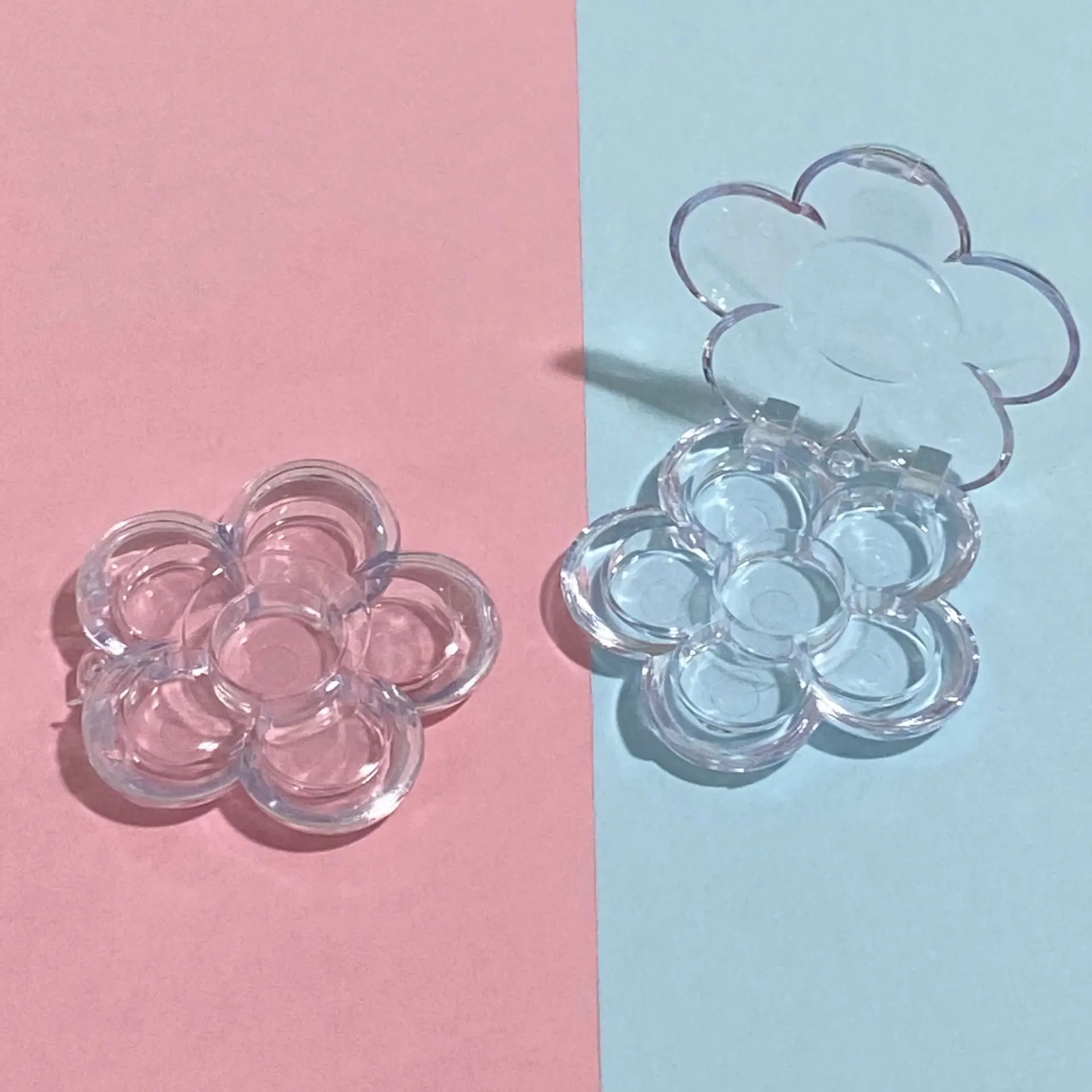 

Прозрачный пластиковый контейнер для теней, 6 ячеек