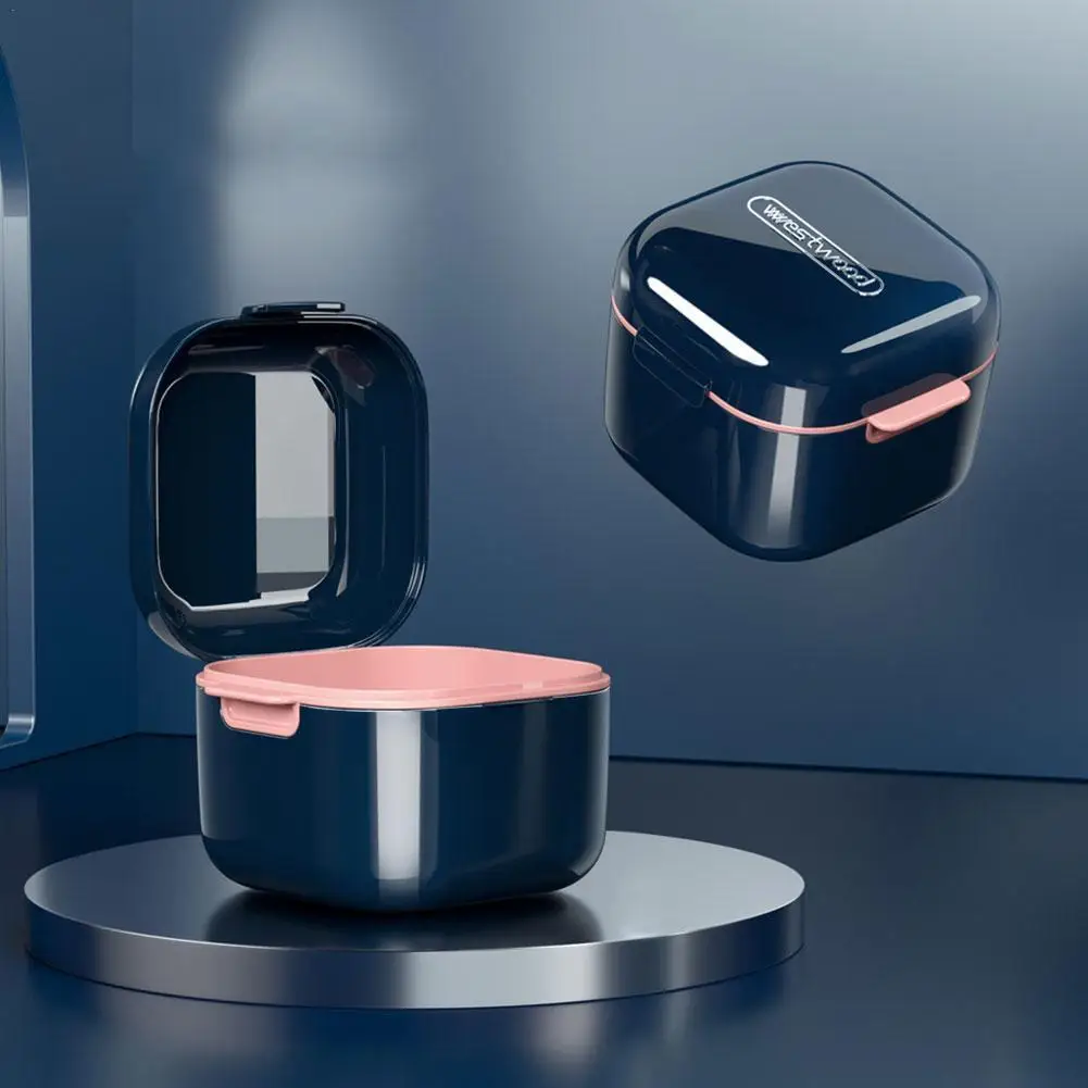 

2022 Новый ортодонтический контейнер для хранения зубных скоб, портативная коробка для чистки невидимых зубов и зубных протезов