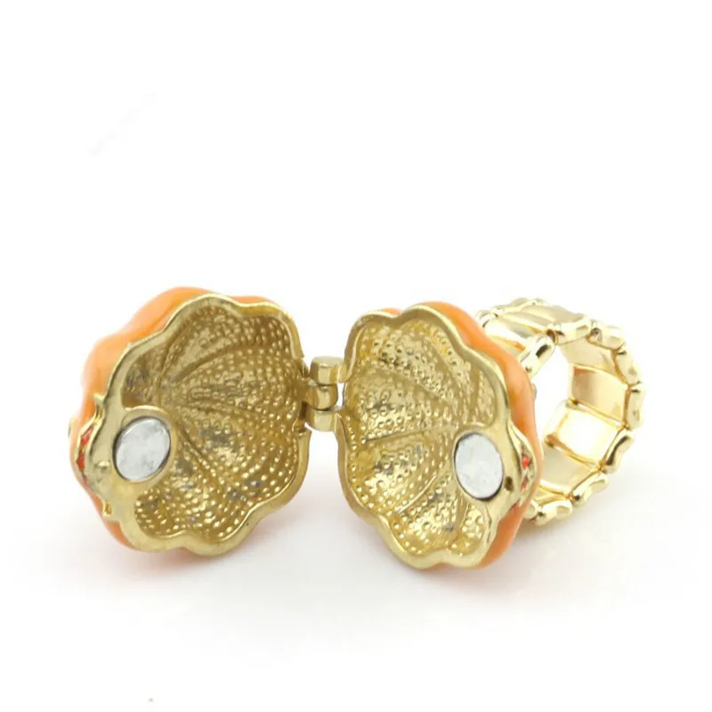 Эластичные кольца в виде тыквы на Хэллоуин регулируемые ювелирные изделия