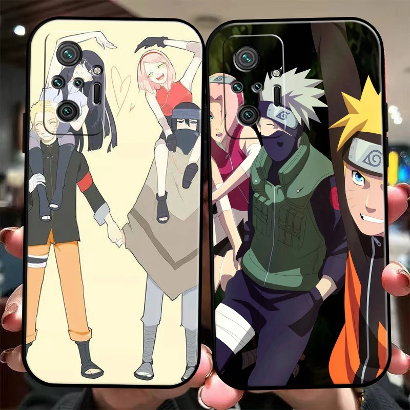 

Japan NARUTO Anime Phone Case For Xiaomi Redmi 7 8 7A 8A 9 9i 9AT 9T 9A 9C Note 7 8 2021 8T 8 Pro Soft Black Silicone Cover