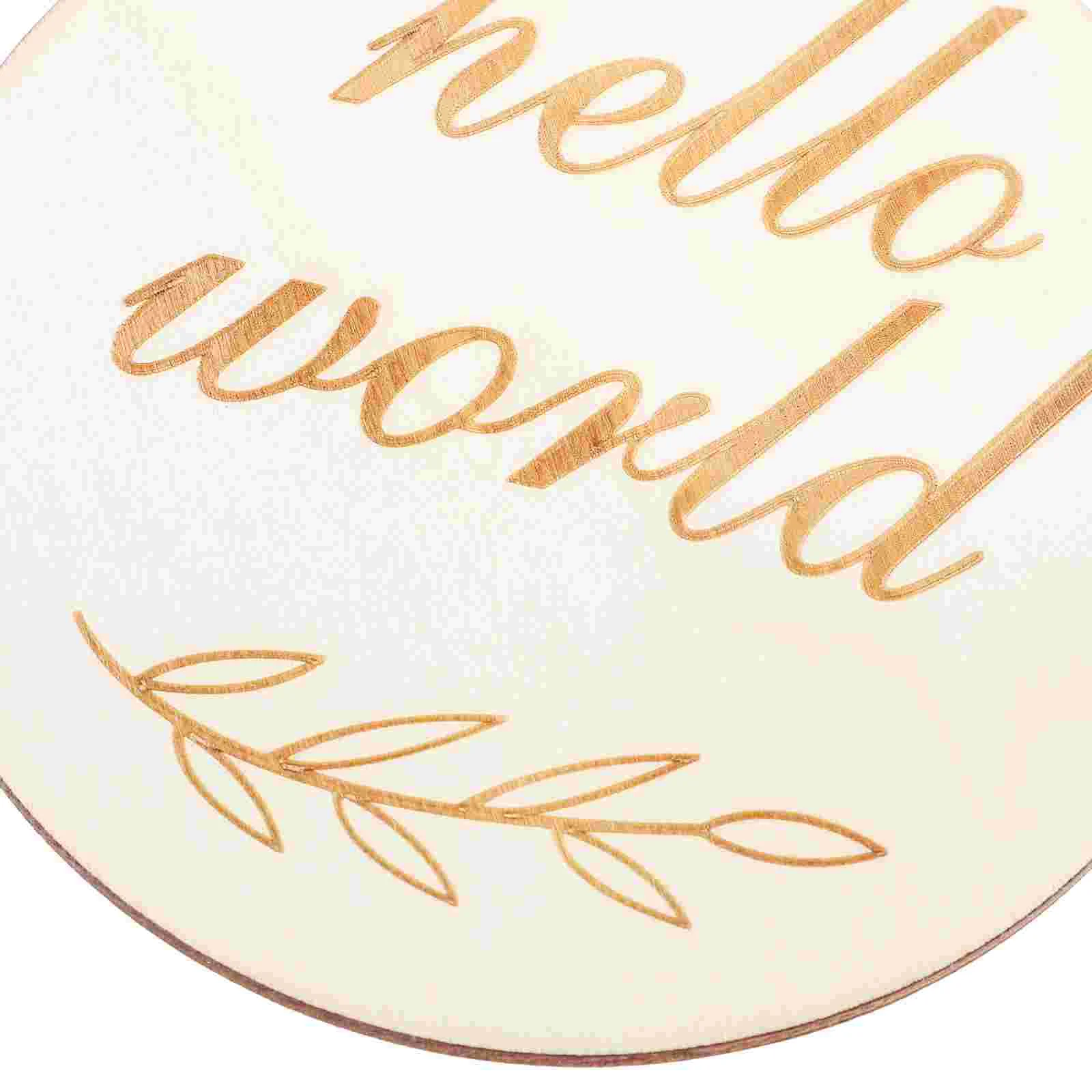 Детская табличка с объявлением о рождении круглые эмблемы именная бирка