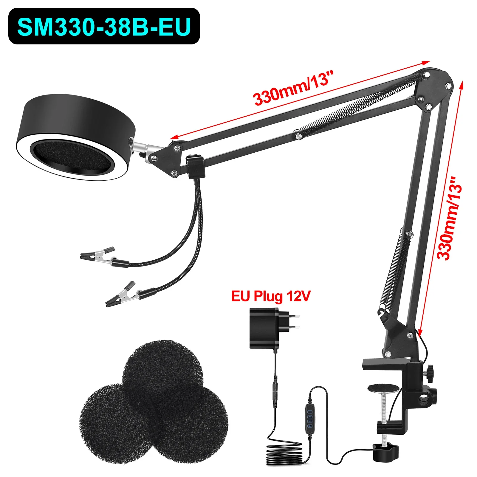 

Toolour SM330-38B вытяжка дыма для пайки