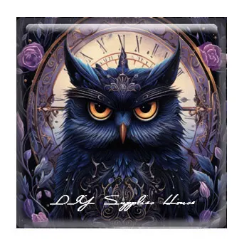 10 шт./Лот Хэллоуин ведьма колдрон хрустальный шар Сова квадратная фото стекло