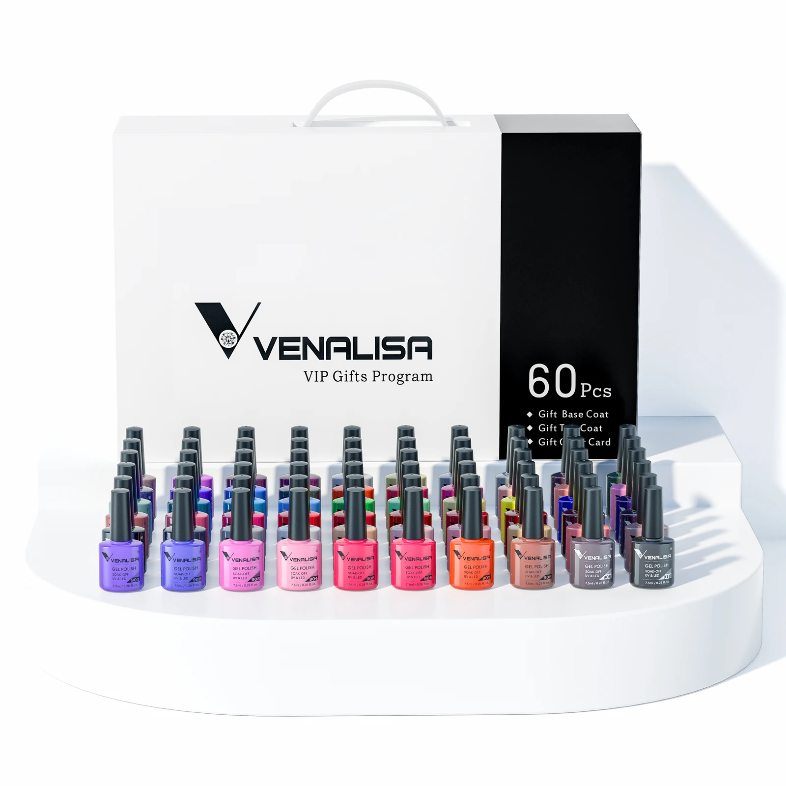 TPOHEMA FREE VENALISA VIP-набор Гель-лак для ногтей Фирменный гель-набор для чемодана Идеальный пигмент Профессиональный дизайн ногтей Стойкий гель (art.: 3920d321be555) - 3920d321be555