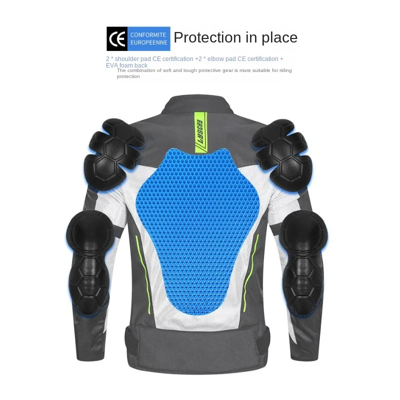 Мотоциклетная куртка LYSCHY в виде крыла грома летний костюм для верховой езды