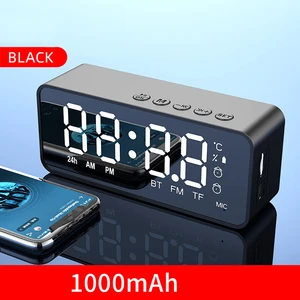 Bluetooth Speaker Clocks FM Radio LED Digital Smart Alarm Clock Watch Table Electronic Desktop Clocks Table Decor
