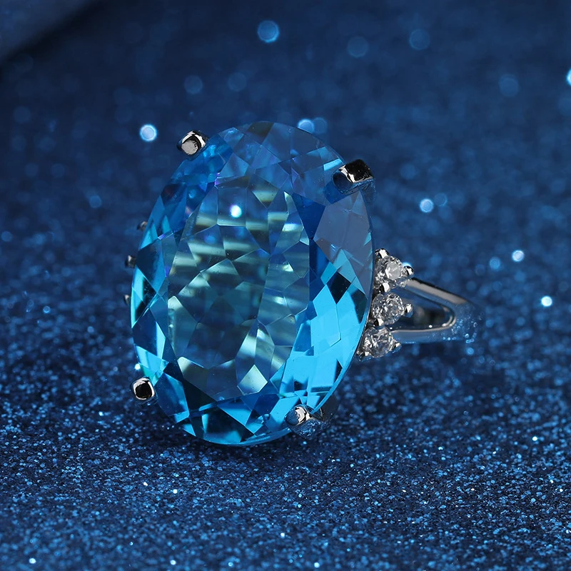 Кольцо винтажное женское из 925 серебра с открытые кольца на палец циркония для