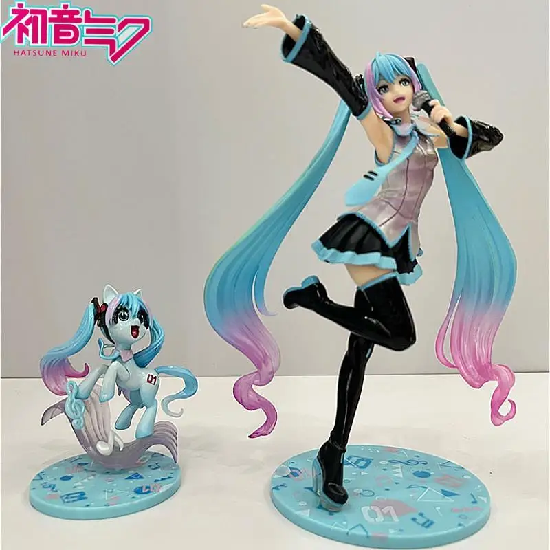 

VOCALOID Hatsune Miku Figure My little Pony Bishoujo Pinkie Pie Fluttershy 1/7 Anime PVC Action Figure Collection ToyModle Doll