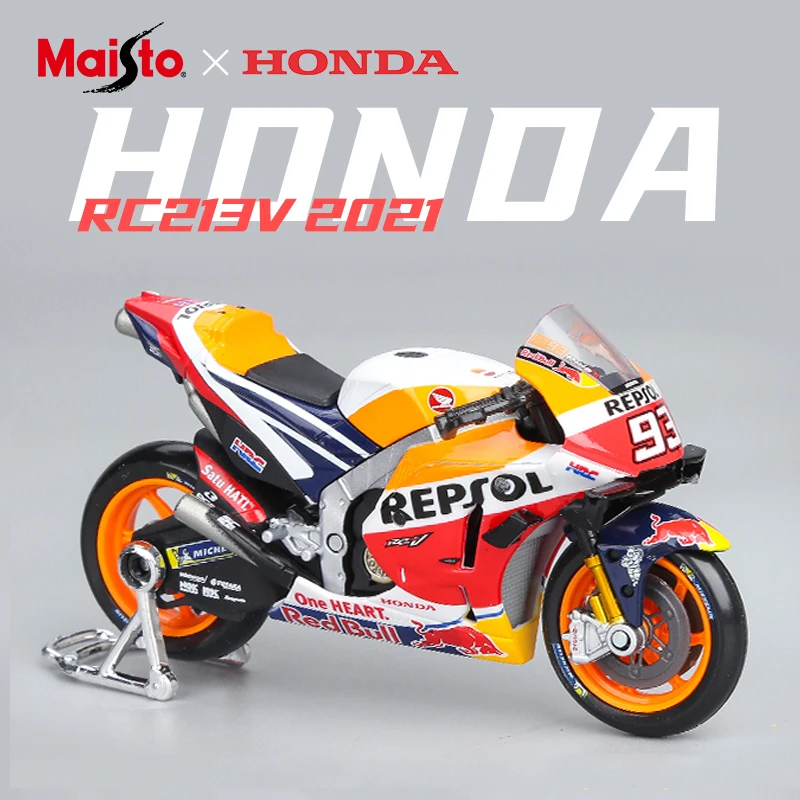 

1:18 Alloy Diecast Repsol Honda 2021 No.93 Motorcycle Model Toys Collection Kawasaki H2R Model Ducati Street Car GP Racing Toy