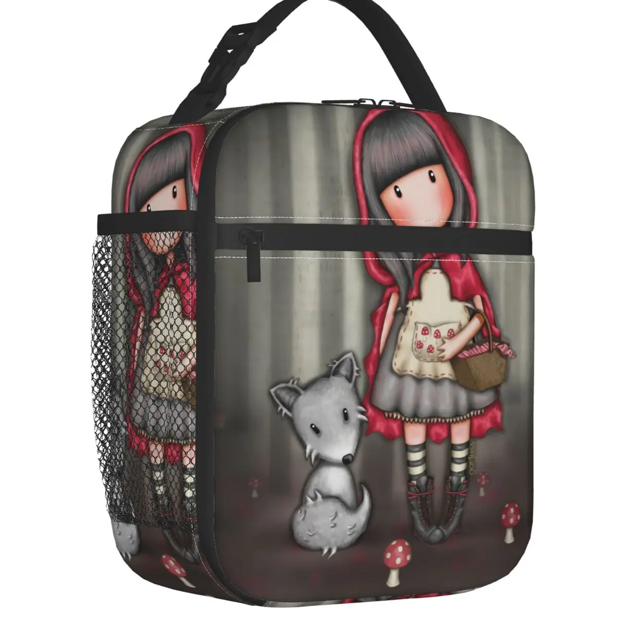 S For Camping Travel Cartoon Girl Resuable Thermal Cooler Bento Box Women Kids