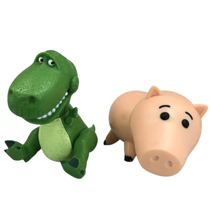 9 см ПВХ История игрушек Рекс Зеленый Динозавр Хамм копилка украшения модель