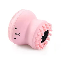 silicone small octopus face cleaner facial cleaning brush deep cleaning washing brush massager beauty instrument clean pores