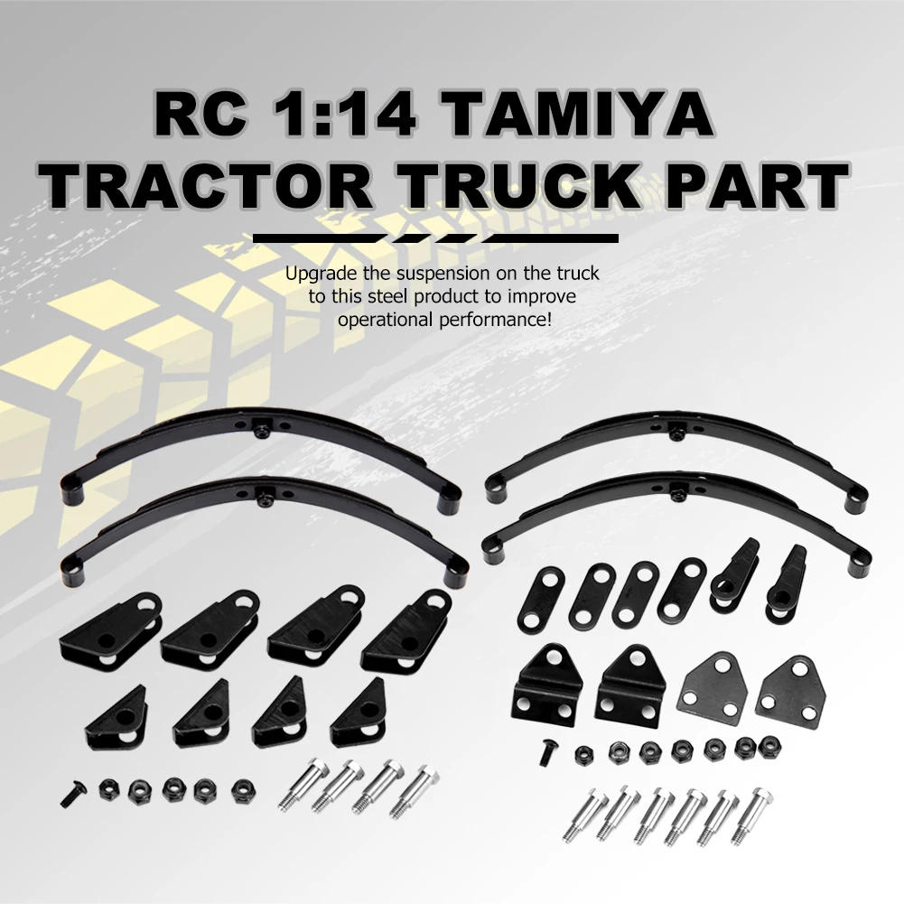 

Remote Control Toys Replace Accessories Steel Rear Leaf Type Suspension Accessories Fit for RC 1/14 Tamiya Tractor Truck