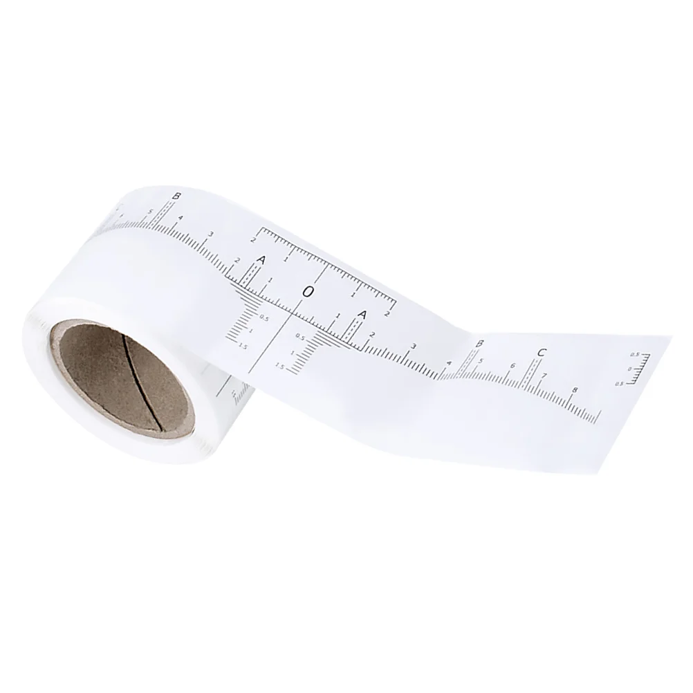 

1Roll of Measuring Sticker Brow Scale Ruler Brow Measurer Ruler for DIY Home