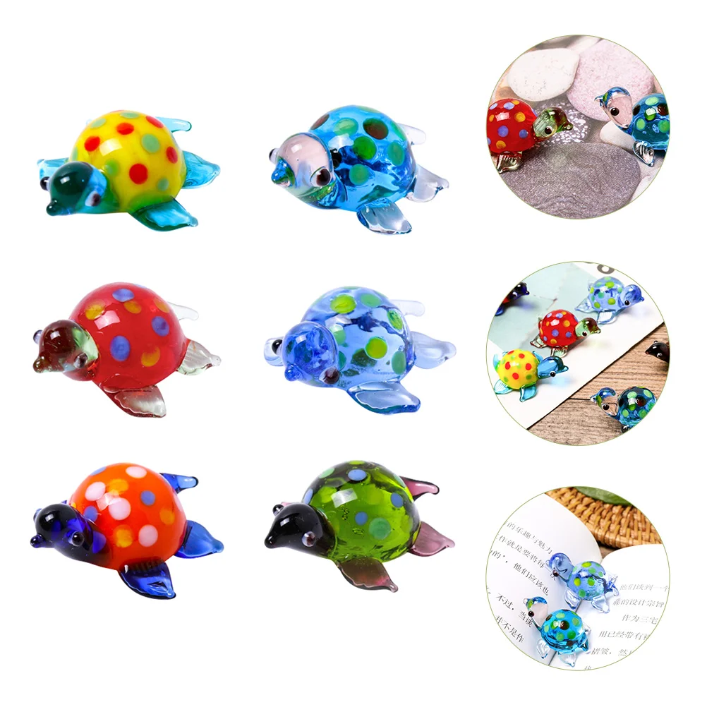 Стеклянная фигурка черепахи морское животное коллекционный декор коллекционные