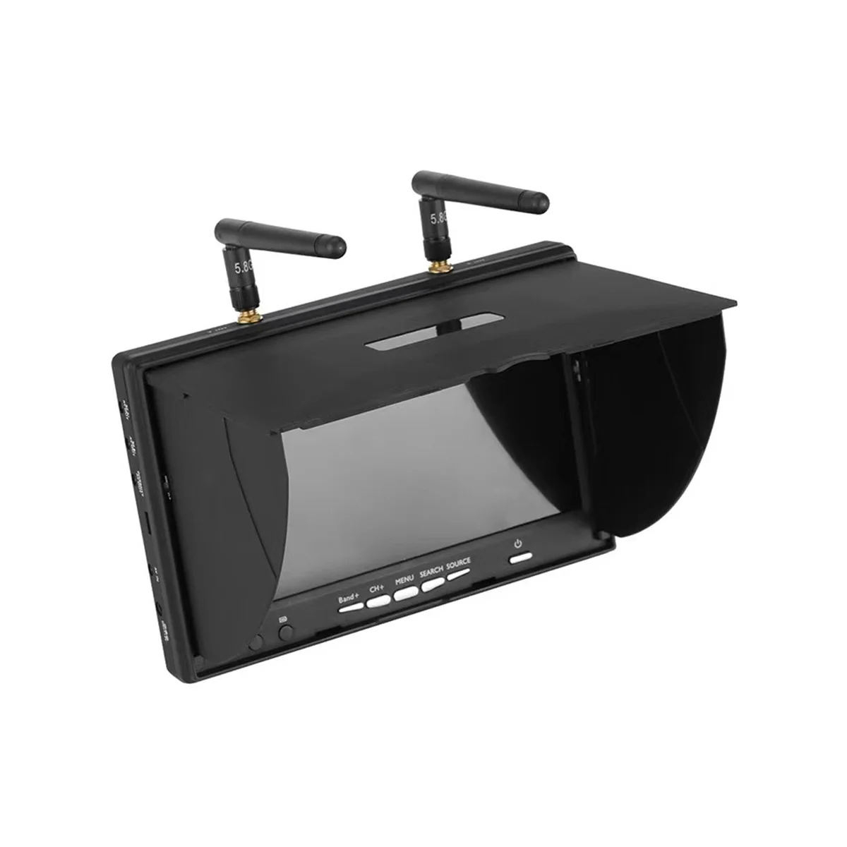 

5,8G 2CH 7-дюймовый Raceband FPV монитор 800X480 со встроенным аккумулятором DVR видеоэкран для FPV мультикопта с вилкой Стандарта США