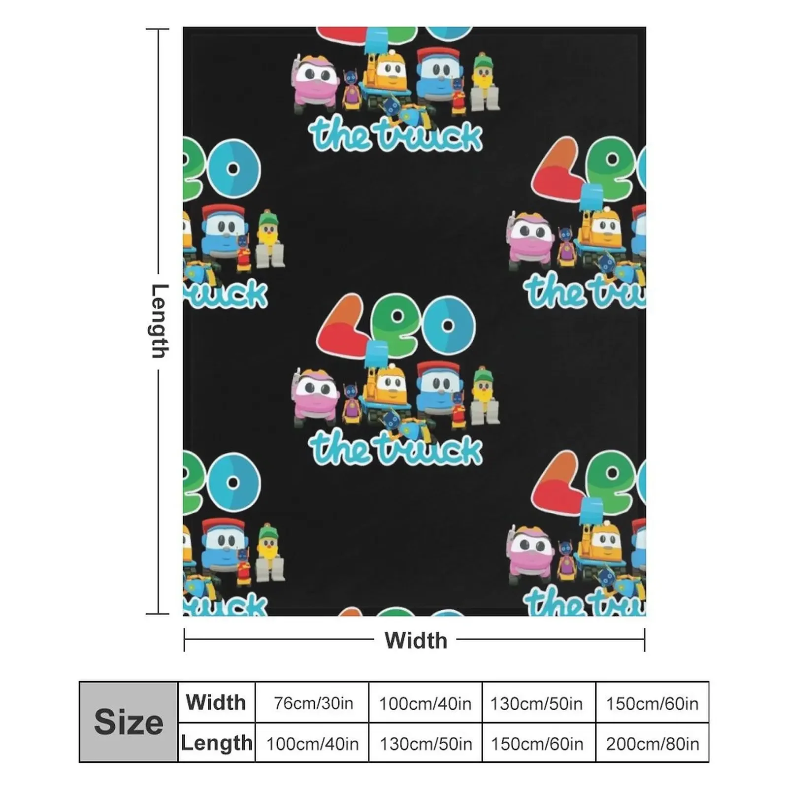 Plush одеяло LEO the truck LIFTY SCOPP ROBOTS & LEA