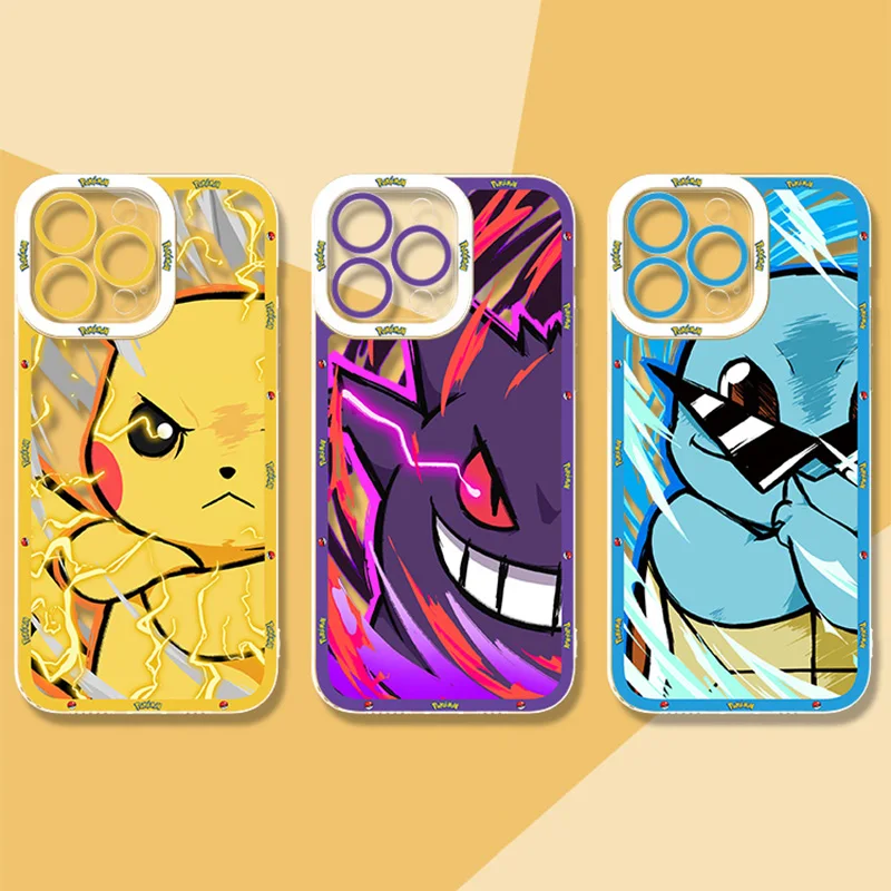 Мультяшный чехол для телефона P-Pokemon Xiaomi 13T 12T 11T 10T 14 13 12 11 Lite 5G NE POCO F6 X6 Pro X3 NFC X5 X4 GT F3 F4