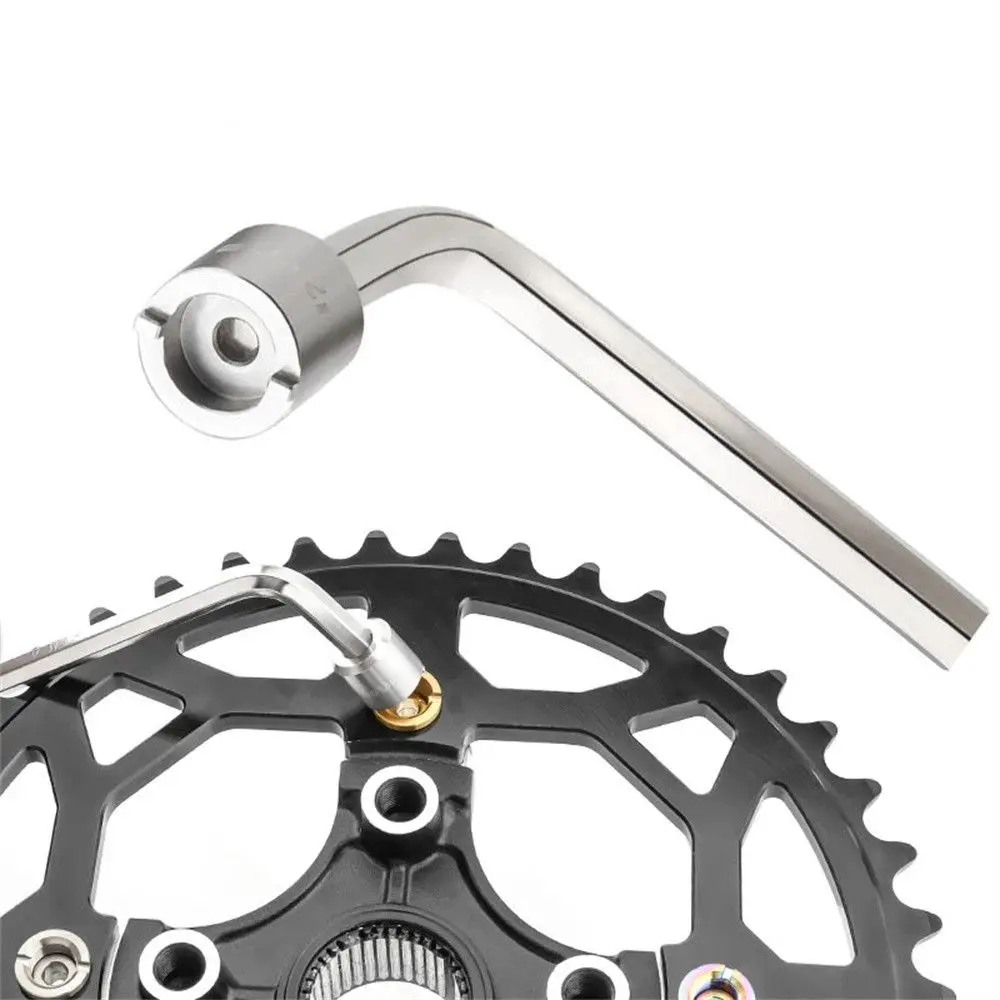 

1PC Chainring Bolts Nut Wrench Chainring Screw Removal Install Tools MTB Road Folding Bike Chainwheel Tool