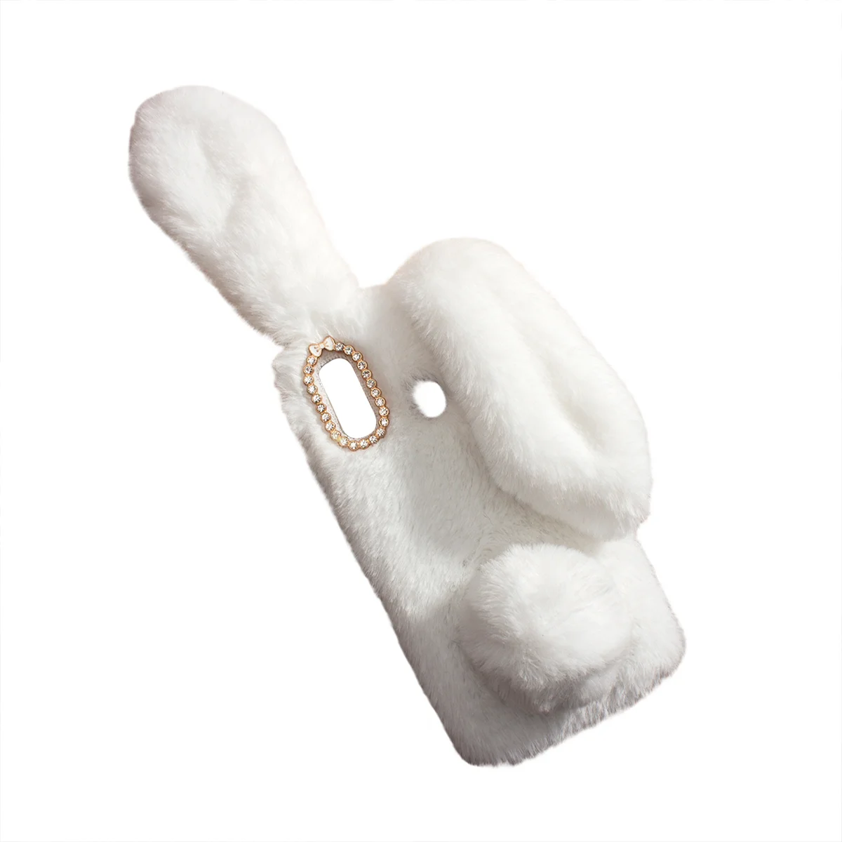 Чехол для телефона с изображением белого плюшевого кролика, модный ударопрочный чехол Phoho со стразами, сохраняющий тепло, совместимый с Galaxy A40