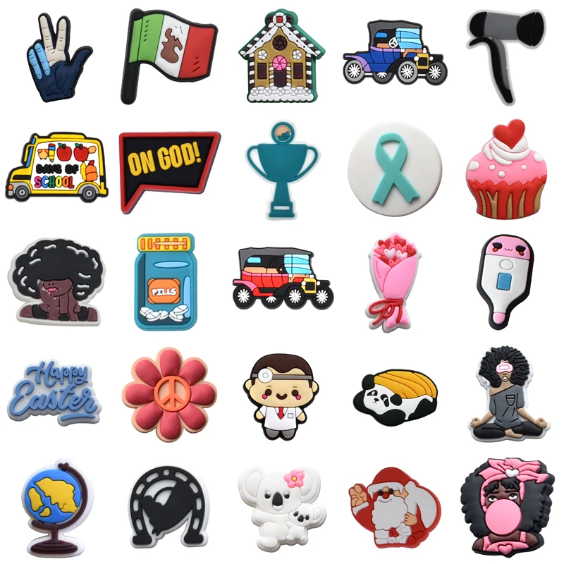 

Girl Boy Shoe Charms Wholesale Bulk Decorations for Crocs Women Charm Men Packs Set Jeans Shoes Accessories Kids Gifts Para Pins