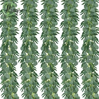 6ft artificial eucalyptus garland green plant willow vines twigs leaves flowers wedding for home garden decor diy bouquet