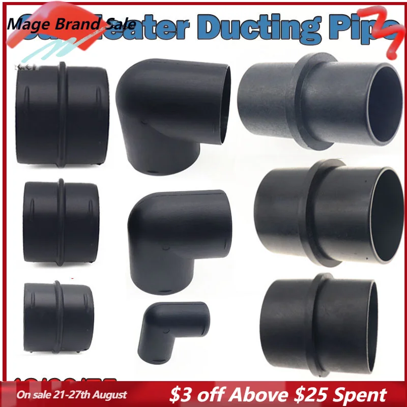 

42/60/75mm Car Heater Ducting Pipe Joiner Connector Air Diesel For Webasto Eberspaecher Diesel Parking Heater Accessory