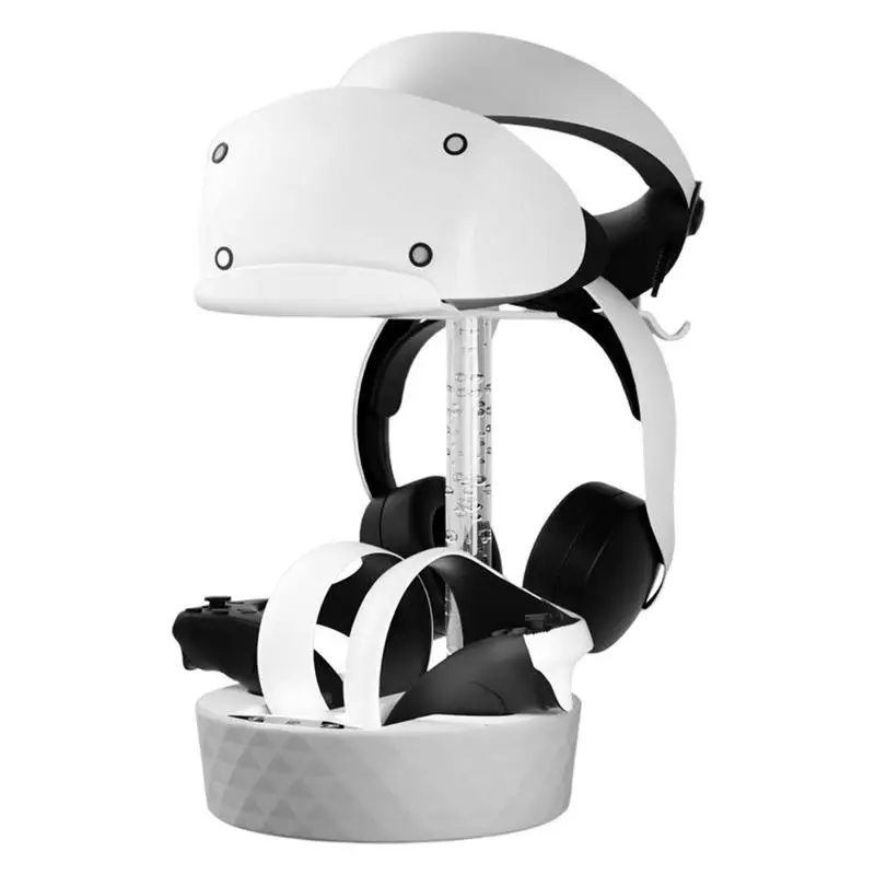 

Controller Charging Dock For PSVR2 VR Accessories Magnetic Charger Base Gamepad Stand With RGB Lighting Glasses Storage Rack