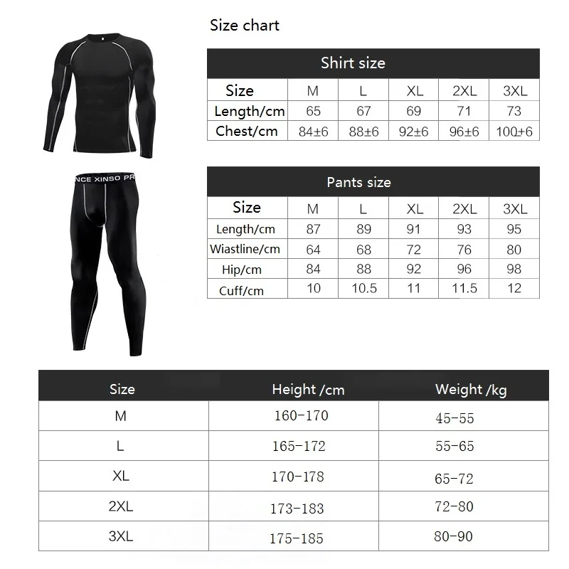 Tight Thermal Underwear Set Men Compression Warm Outdoor Sports Function Breathable Training Cycling Thermo Underwear Long Johns
